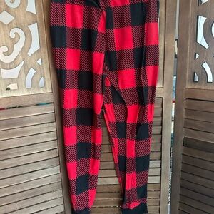 Plaid Red and Black Women’s Bottoms- Size L (12/14)